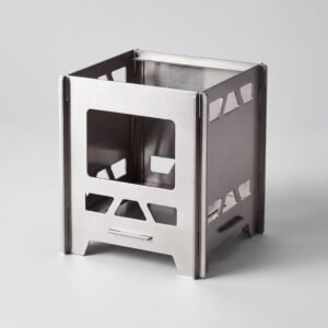 Folding Wood-Burning Stove, Stainless