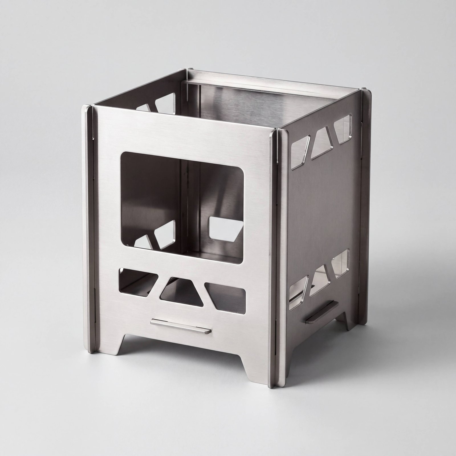 Folding Wood-Burning Stove, Stainless