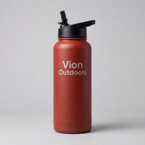 Insulated Bottle with Straw Lid, 1 L